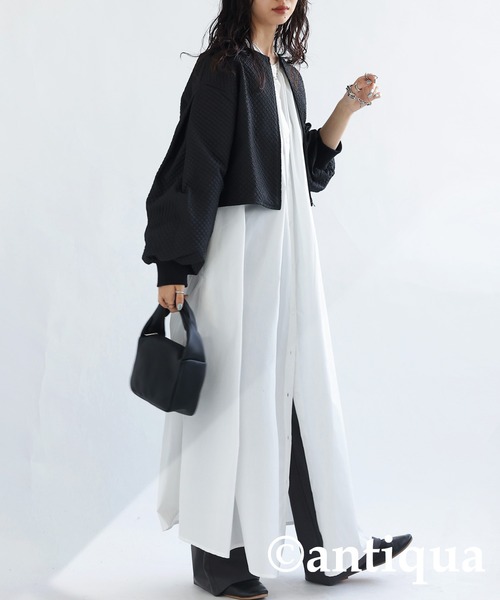 「antiqua」 「patterntorso」ブルゾン FREE ブラック レディース_画像7