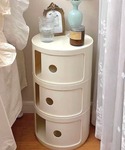 家具 コンテンポラリーオープン収納チェスト3段の詳細画像3
