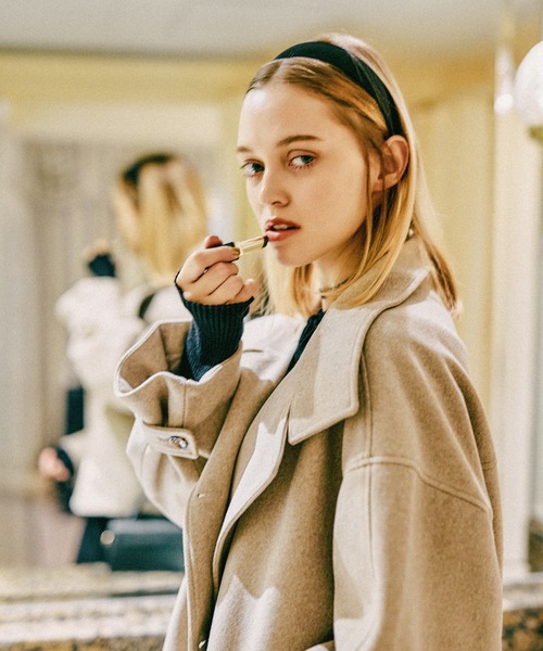 「mysty woman」 ピーコート FREE ブラック レディース_画像9