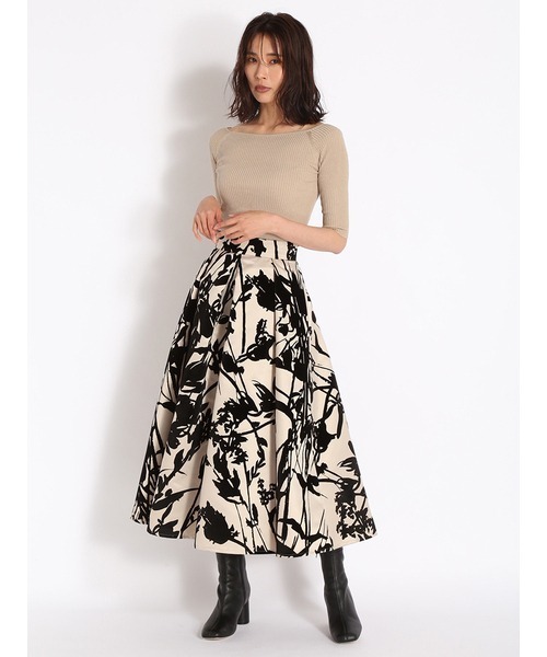 【sumi様ページ】FRAY I.D フレアスカート サイズ0 FRAY I.D（フレイ・アイディー） フレアスカート 0 ブラウン