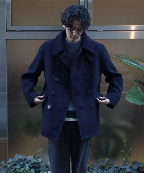 BACK NUMBER ピーコート XX-LARGE ネイビー メンズ : ZOZOTOWN Yahoo