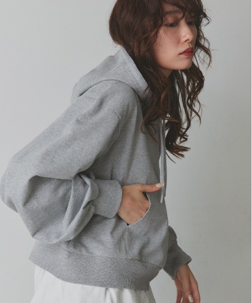 「ad thie」 プルオーバーパーカー MEDIUM ブラウン レディース_画像7