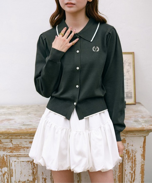 「INTER FACTORY」 長袖ニット FREE グリーン レディース_画像3