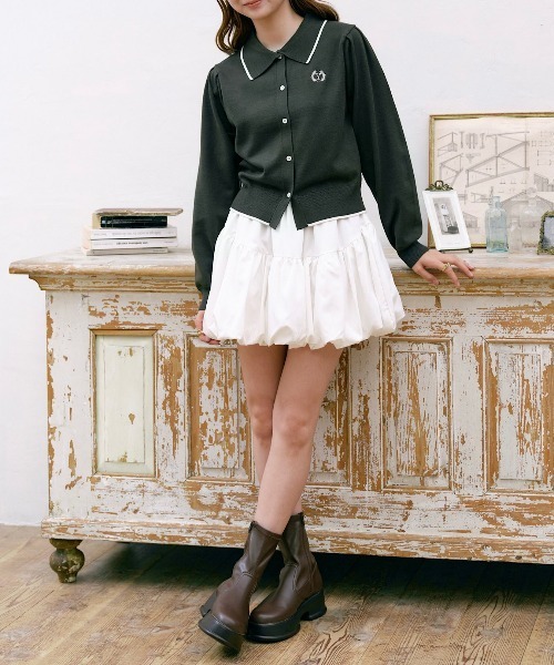 「INTER FACTORY」 長袖ニット FREE グリーン レディース_画像4
