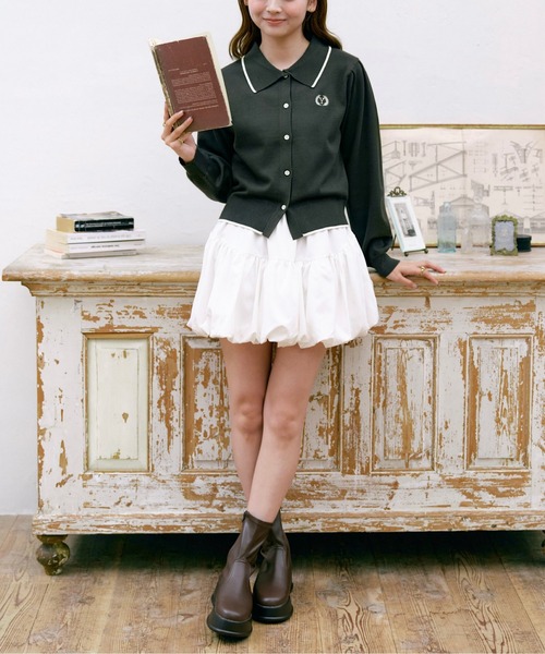 「INTER FACTORY」 長袖ニット FREE グリーン レディース_画像5