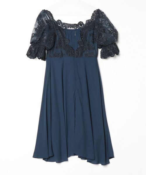 「LUGG NAGG」 半袖ワンピース SMALL ネイビー レディース_画像2