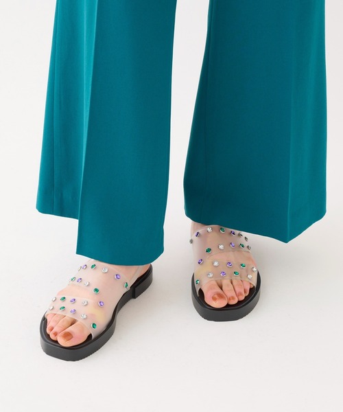 「TEMPERATE」 フラットサンダル 40 ブラック レディース_画像5