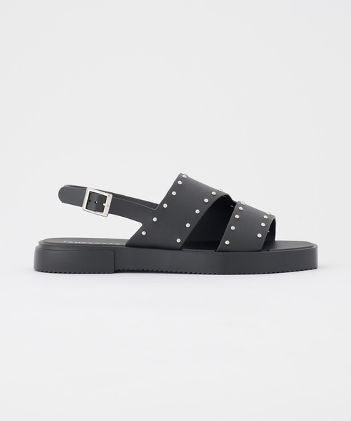 「TEMPERATE」 フラットサンダル 40 ブラック レディース_画像6