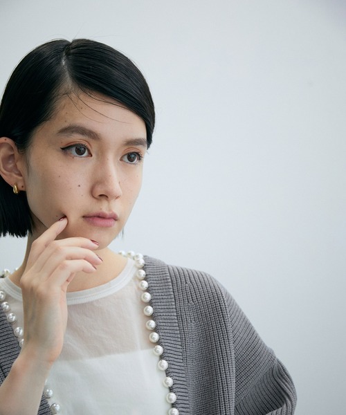 「ADAM ET ROPE'」 カーディガン FREE チャコールグレー レディース_画像7