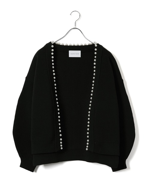 「ADAM ET ROPE'」 カーディガン FREE チャコールグレー レディース_画像8