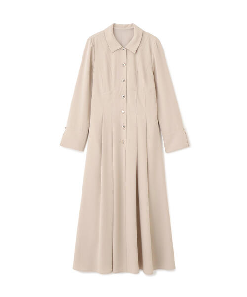 「PROPORTION BODY DRESSING」 シャツワンピース P/S ダークグレー レディース_画像8