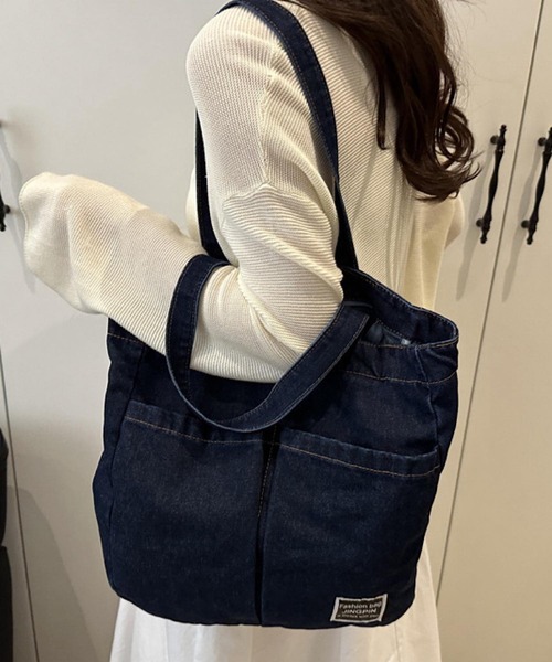 VIBGYOR トートバッグ Mignonjour/デニムトートバッグM2539 レディース