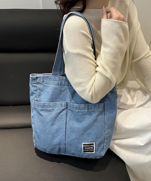 VIBGYOR トートバッグ Mignonjour/デニムトートバッグM2539 レディース