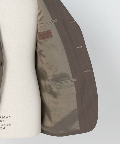 セットアップ Vitale Barberis Canonico シャドーストライプ シングル 3ボタン スーツ MC―MODEL 撥水 メンズの画像