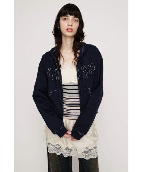 SLY（スライ） パーカー APPLIQUE LOGO HOODIE アップリケロゴ