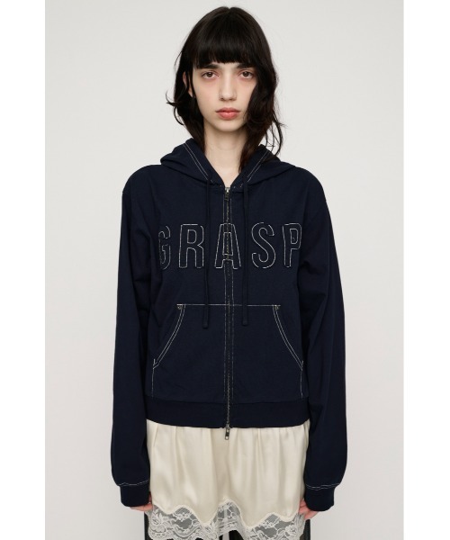 SLY（スライ） パーカー APPLIQUE LOGO HOODIE アップリケロゴ