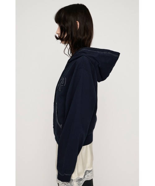SLY（スライ） パーカー APPLIQUE LOGO HOODIE アップリケロゴ