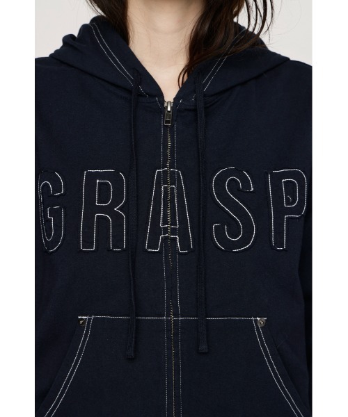 SLY（スライ） パーカー APPLIQUE LOGO HOODIE アップリケロゴ