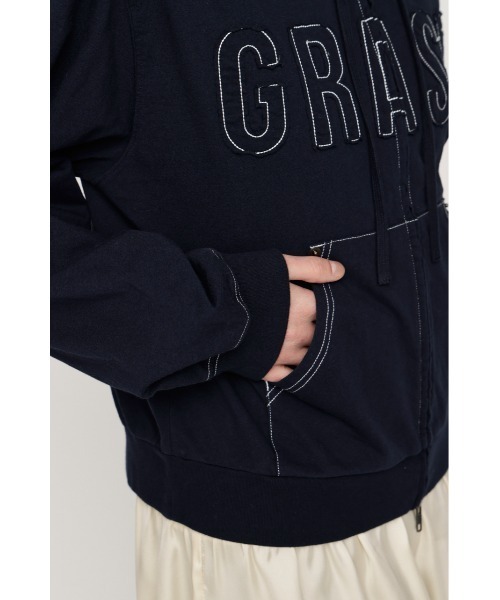 SLY（スライ） パーカー APPLIQUE LOGO HOODIE アップリケロゴ