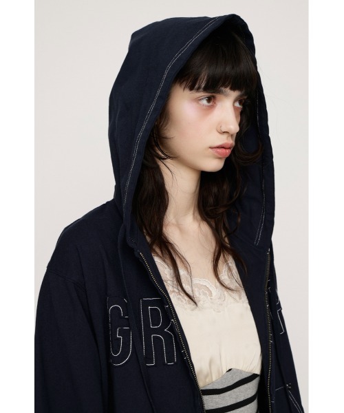 SLY（スライ） パーカー APPLIQUE LOGO HOODIE アップリケロゴ