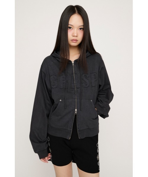 SLY（スライ） パーカー APPLIQUE LOGO HOODIE アップリケロゴ