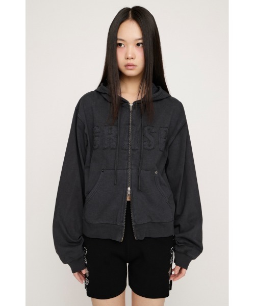 SLY（スライ） パーカー APPLIQUE LOGO HOODIE アップリケロゴ
