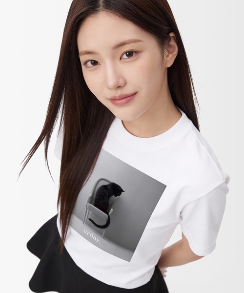 「MAMIAN」 半袖Tシャツ M ホワイト系その他 レディース_画像8
