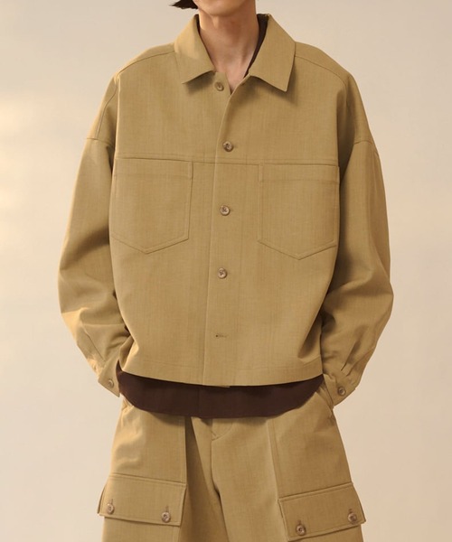 ブルゾン アウター 「UJOH HOMME / ウジョーオム」BOX Cropped Blouson メンズの画像