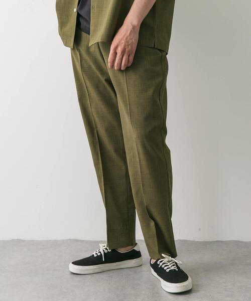 「URBAN RESEARCH DOORS」 イージーパンツ MEDIUM グリーン メンズ_画像4