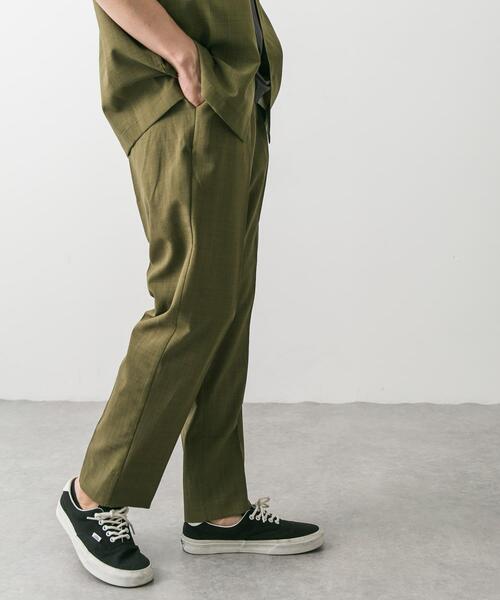 「URBAN RESEARCH DOORS」 イージーパンツ MEDIUM グリーン メンズ_画像7