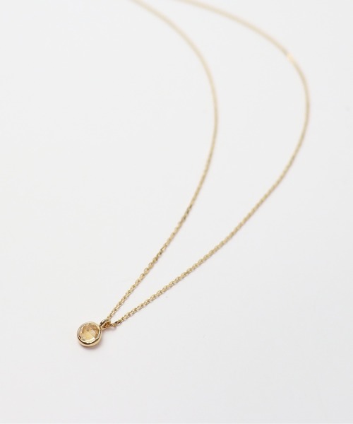 「anq.」 ネックレス ONE SIZE クリアイエロー レディース_画像8