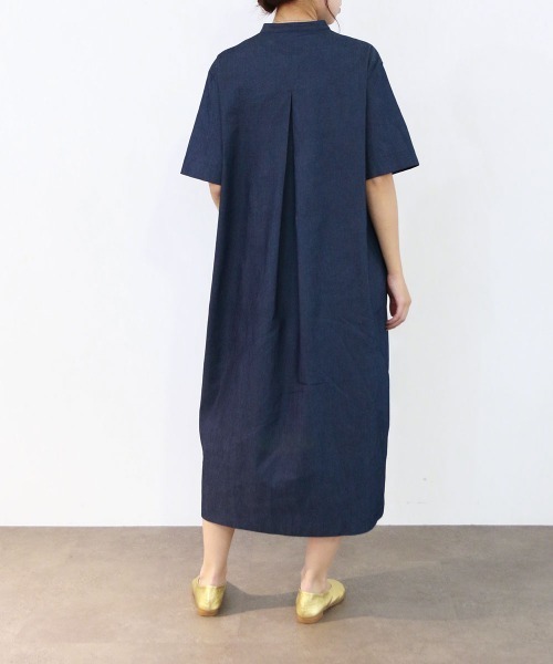 Marilyn Moon（マリリンムーン） ワンピース tuck frill cocoon denim