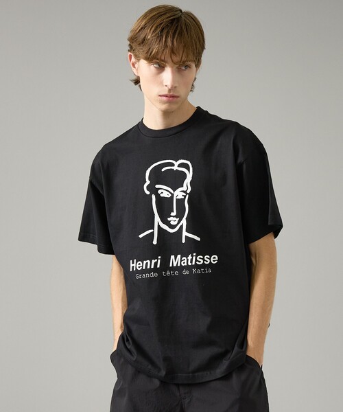 【ブラック】【Henri Matisse / アンリ・マティス】ラインアート グラフィック ABAHOUSE（アバハウス） tシャツ 「Henri Matisse / アンリ・マティス