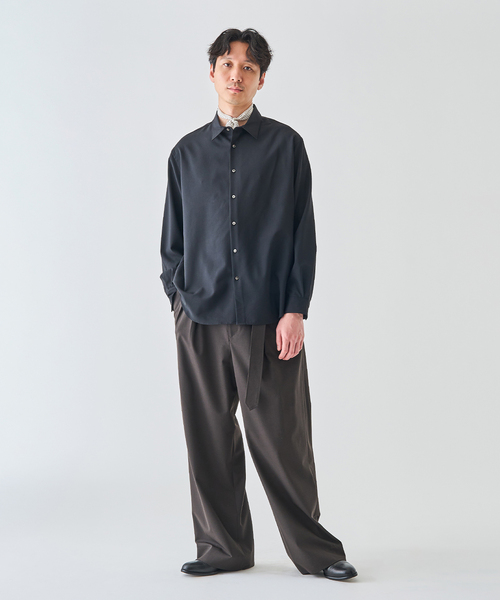 「EDIFICE」 長袖シャツ MEDIUM グレー メンズ_画像6