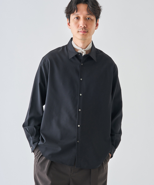 「EDIFICE」 長袖シャツ MEDIUM グレー メンズ_画像8