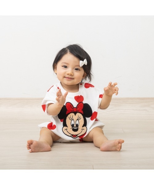 Disney（ディズニー） ベビー服 ロンパース 半袖ボディスーツ ドッカン