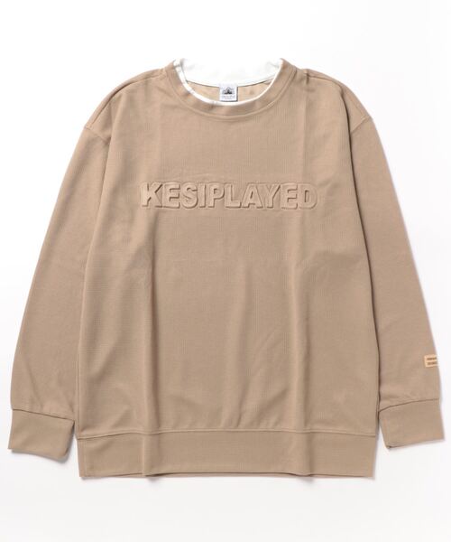 「aimoha」 長袖カットソー LARGE ダークグレー レディース_画像3