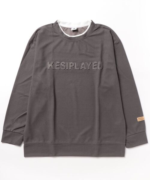 「aimoha」 長袖カットソー LARGE ダークグレー レディース_画像6