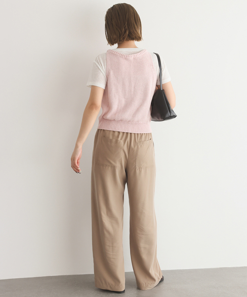 パンツ 「シリーズあり/追加」フィブリルリラックスパンツ レディースの画像