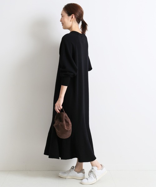 「SLOBE IENA」 ニットワンピース 38 ブラック レディース_画像5