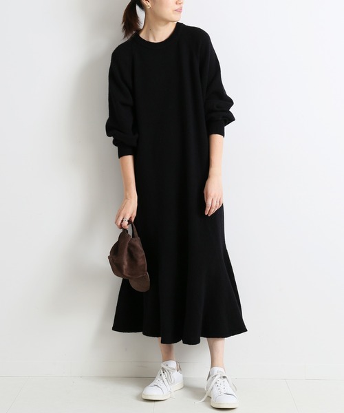 「SLOBE IENA」 ニットワンピース 38 ブラック レディース_画像8