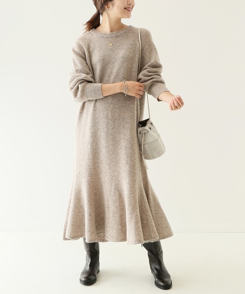 「SLOBE IENA」 ニットワンピース 38 ブラック レディース_画像9