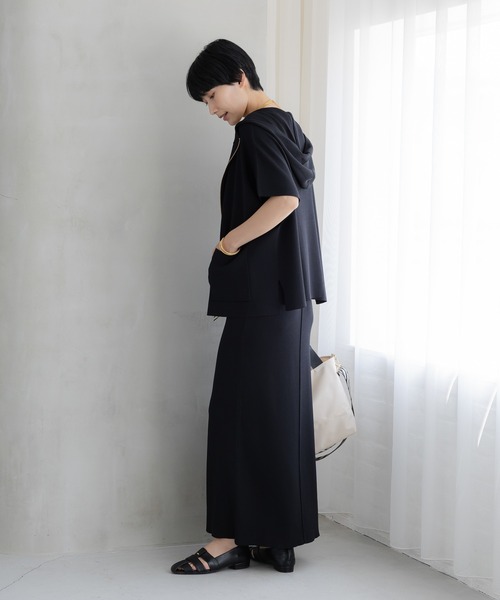 ワンピース 「接触冷感」冷感タンクニットワンピース/664890の画像