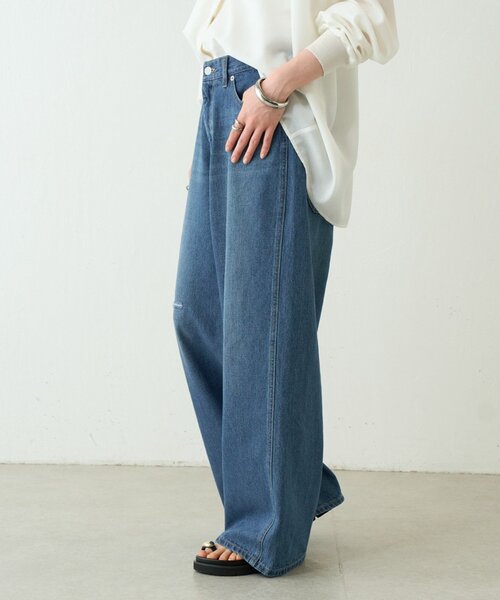 BEARDSLEY ブルーデニムパンツ サイズ1 BEARDSLEY（ビアズリー） デニムパンツ 1 ブルー レディース