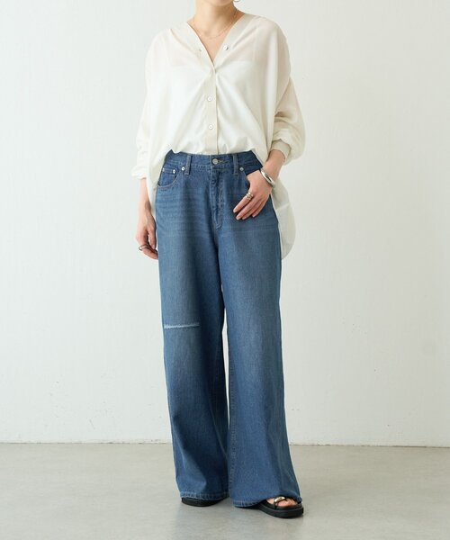 「BEARDSLEY」 デニムパンツ 1 ブルー レディース_4