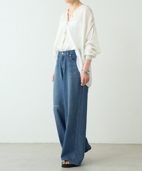 「BEARDSLEY」 デニムパンツ 1 ブルー レディース_5