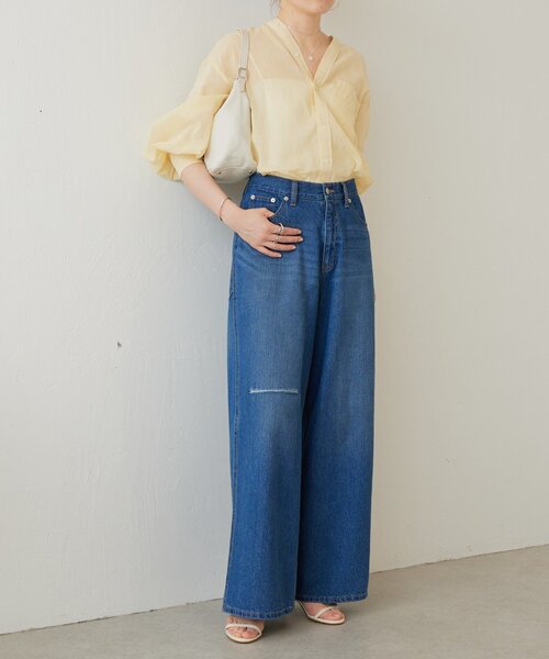 BEARDSLEY ブルーデニムパンツ サイズ1 BEARDSLEY（ビアズリー） デニムパンツ 1 ブルー レディース