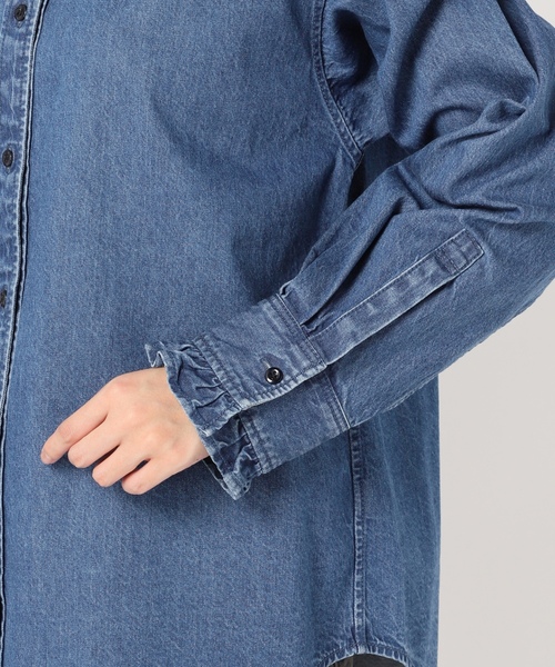 「JOURNAL STANDARD relume」 長袖ブラウス FREE ブルー レディースの画像