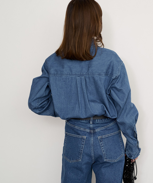 「JOURNAL STANDARD relume」 長袖ブラウス FREE ブルー レディースの画像