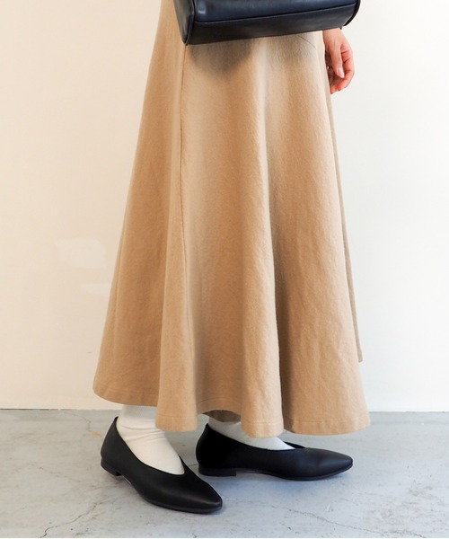 「ENあしながおじさん」 フラットパンプス 24cm ブラック レディース_画像4